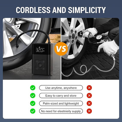 Tire Inflator Portable Air Compressor, 150 PSI Air Pump - Image 3