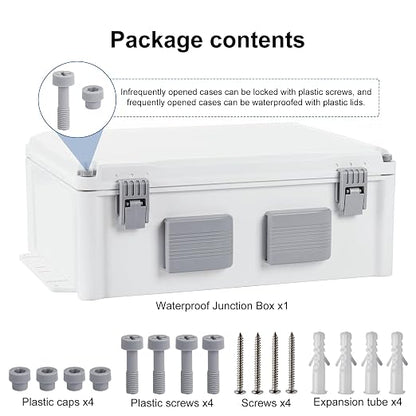 Outdoor Electrical Junction Box, ABS Water Resistant Enclosure - Image 6