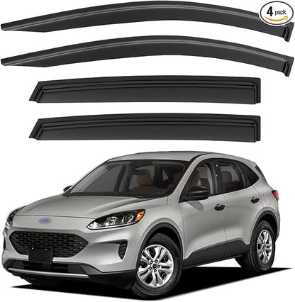 Window Visors Rain Guards for 2020-2025 Ford Escape, Out-Channel Window Vent by YQAUTEC