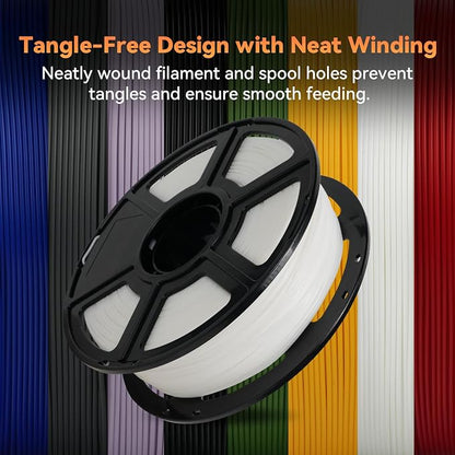 FLASHFORGE PLA Filament 1.75mm +/- 0.02mm, Matte White 3D Printer Filament 1kg - Image 6
