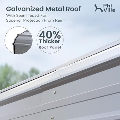 PHI VILLA 35 x 14 ft Heavy Duty Metal Carport - Image 3