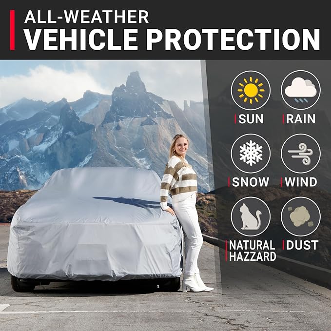 iCarCover Custom Car Cover for Chevy Impala 2-Door, Waterproof All Weather Rain - Image 2