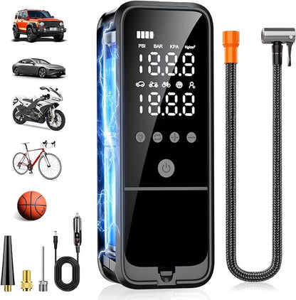 Tire Inflator Portable Air Compressor, 160 PSI Air Pump by KZKB