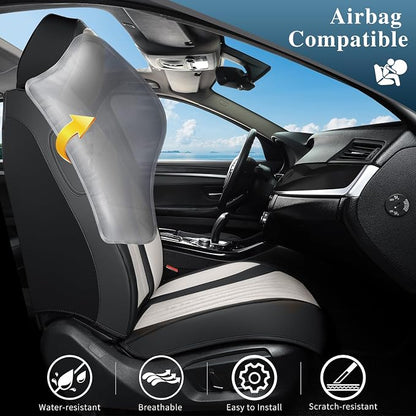 Car Seat Covers Full Set, Leather Seat Covers - Image 5