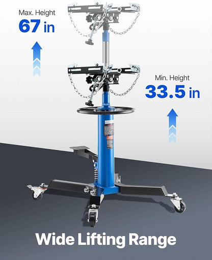 VEVOR Transmission Jack, 1100 lbs Hydraulic Telescoping Transmission Jack - Image 3