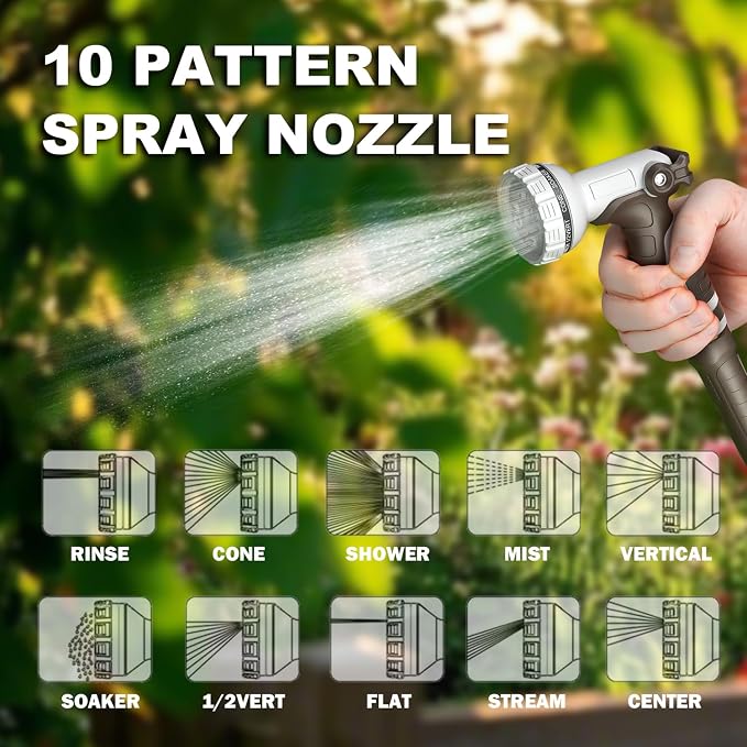 Retractable Garden Hose Reel, 5/8 in 65+6 ft, Heavy Duty Wall Mounted Water - Image 5