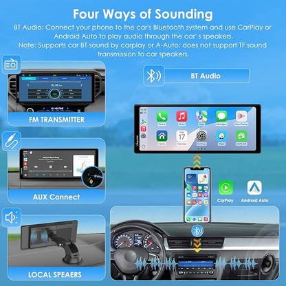 CARPURIDE 10.26 Inch Wireless/Wired Apple CarPlay, Android Auto and Mirror Link - Image 7