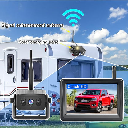 Wireless Backup Camera for Trucks & RVs, Solar - Image 8