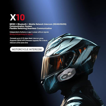 SolaMr X10 Motorcycle Helmet Bluetooth Headset Speakers Headphone, Ski Helmet - Image 9
