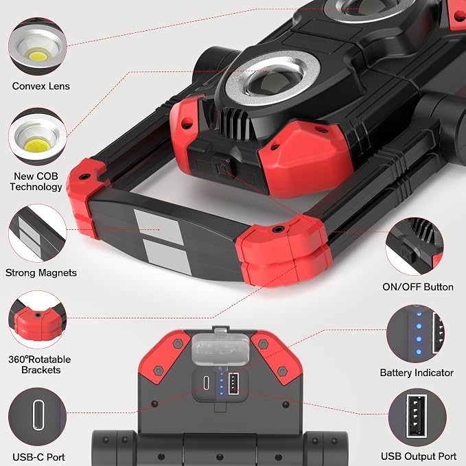 Adelante Rechargeable LED Work Light - Image 5