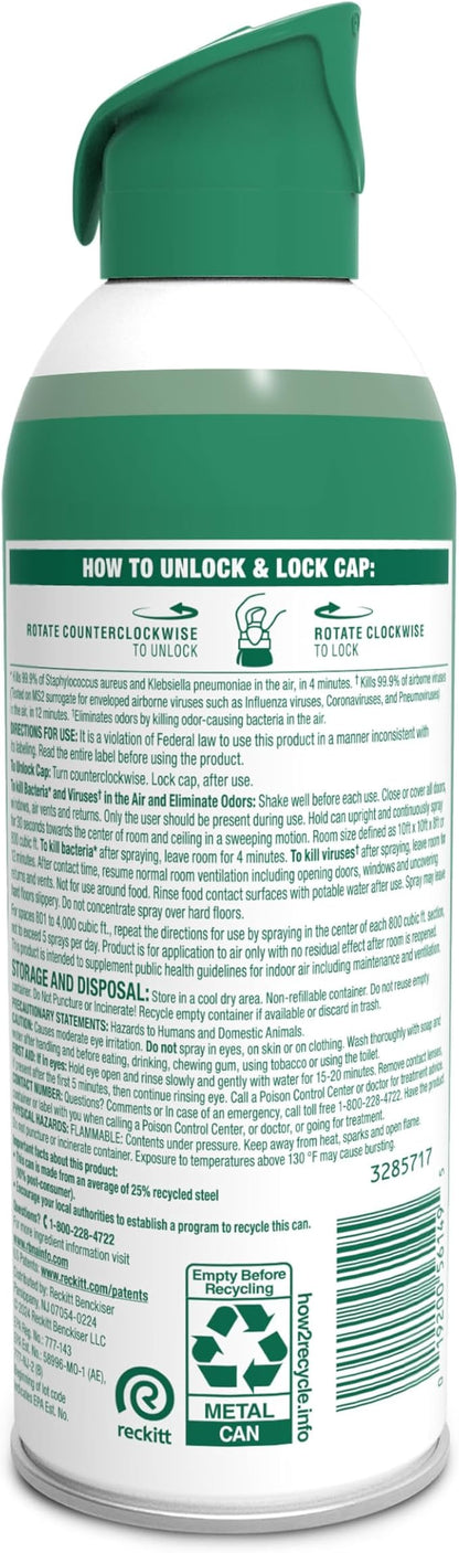 Lysol Air Sanitizer Spray with Odor Eliminator - Image 6