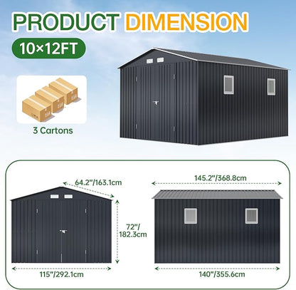 Outdoor Storage Shed 10X12FT - Image 7