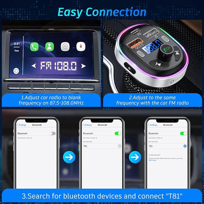 SONRU​ Bluetooth 5.3 FM Transmitter - Image 6