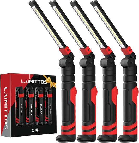 Rechargeable Work Light 2500mAh Magnetic LED Work Light Flashlight Mechanic by LAIMITTOS