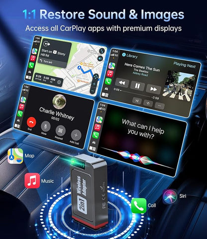Wireless Carplay Adapter, 2025 Upgrade Mini USB Design - Image 6