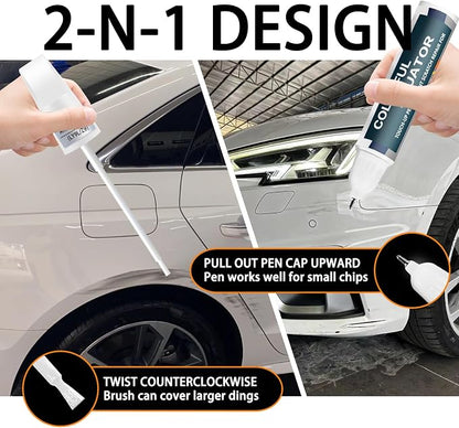 Glacier White Metallic Touch Up Paint Compatible - Image 5