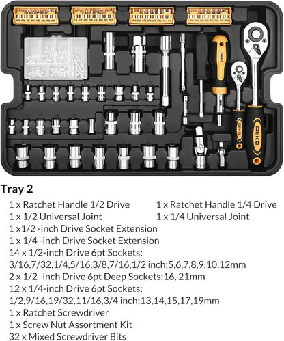 DEKOPRO 258 Piece Tool Kit - Image 5