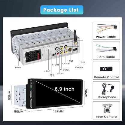 6.9 Inch Single Din Car Stereo - Image 7