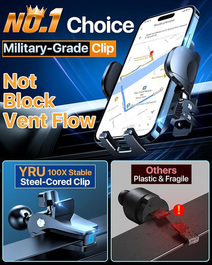 YRU Car Phone Holder Mount, Dashboard Cell Phone Holder - Image 7
