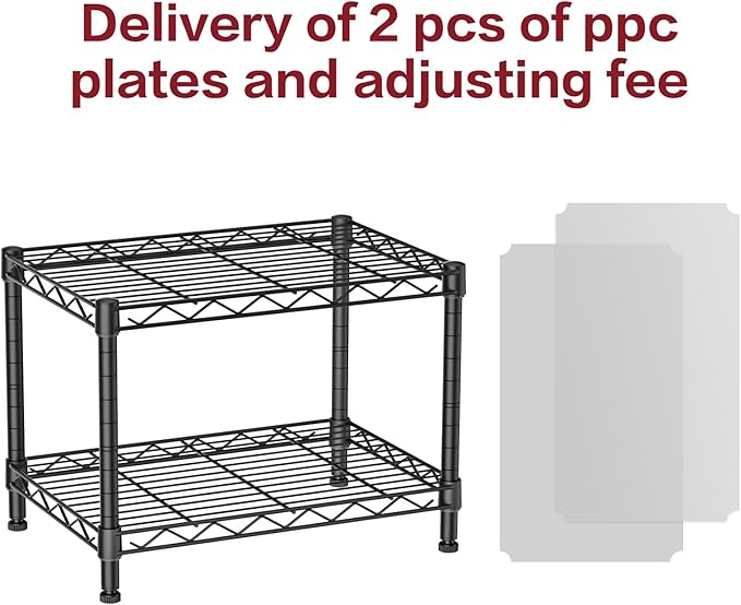 SINGAYE 2 Small Wire Shelves Kitchen Pantry Close Home Organizers and Storage - Image 4