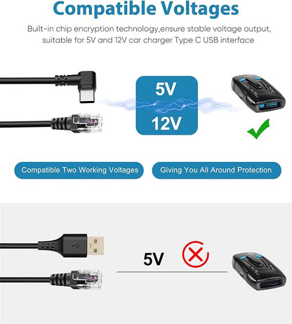 Radar Detector Cable, Type C to RJ11 Plug Cable, - Image 4