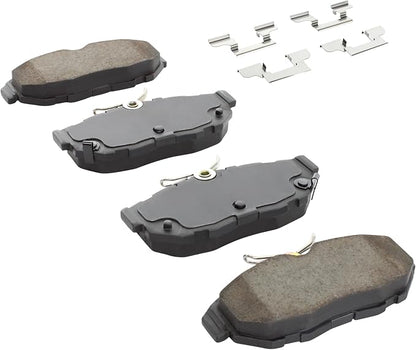 Premium Ceramic Rear Brake Pads Compatible - Image 2
