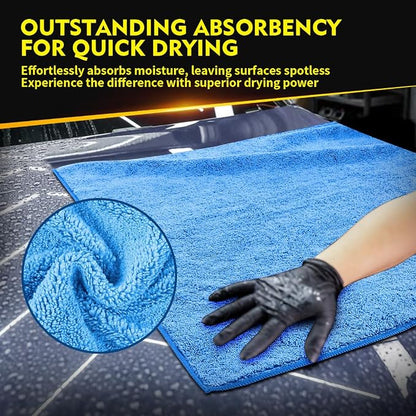 HOMEXCEL Car Drying Towels, 2 Pack Professional Microfiber Towels - Image 4