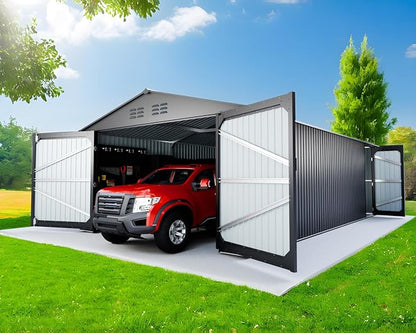 10x20 Metal Shed, Metal Garage Building by BNSPLY