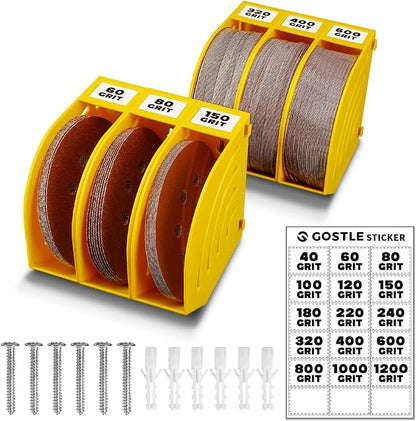 5 Inch Professional Sanding Discs Storage Bins by GOSTLE