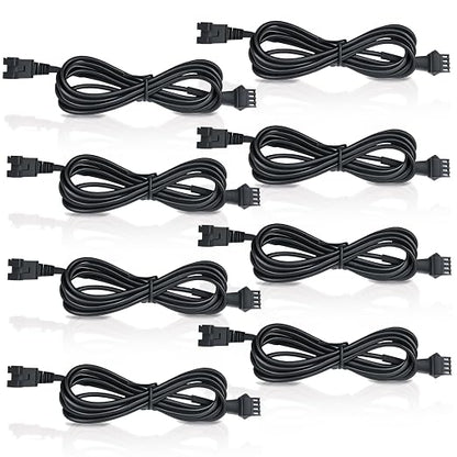 8 Pcs 4 Pin RGB Extension Cable RGB Wire by LAZZPPO