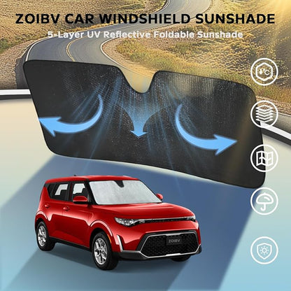 Windshield Sun Shade for KIA Soul 2020-2025 - Image 3