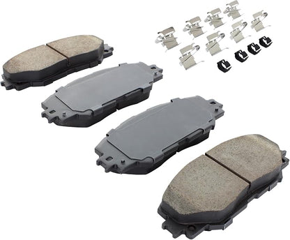 Premium Semi-Metallic Front Brake Pads Compatible - Image 2