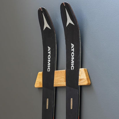 StoreYourBoard Minimalist Wood Ski Rack – Vertical Ski Storage Holder - Image 8