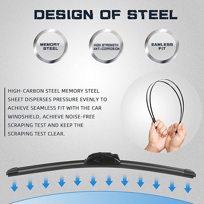 AUTOBOO 15"+15" Windshield Wipers - Image 6