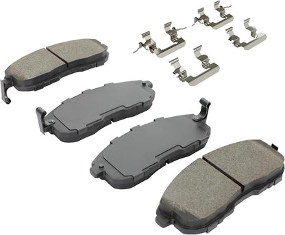 Premium Semi-Metallic Front Brake Pads Compatible - Image 2