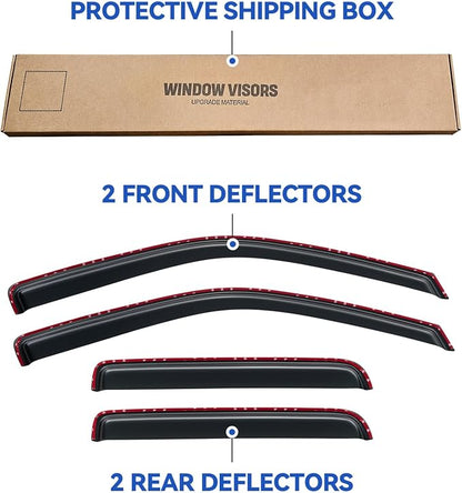 in-Channel Window Visors Rain Guards Shield - Image 5