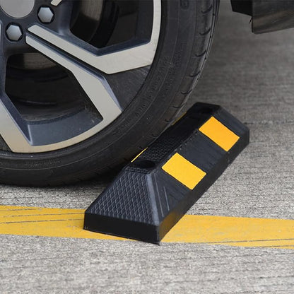 Heavy-Duty Rubber Parking Curbs, Parking Garage Floor Stoppers - Image 6