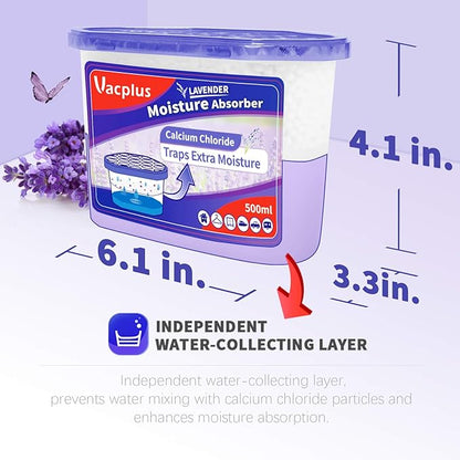 Vacplus Moisture Absorbers 6 Pack, 10.5 Oz Portable Humidity Absorber Boxes - Image 4