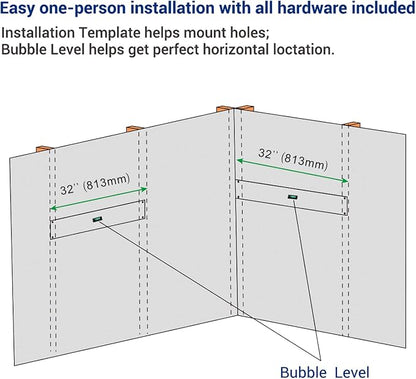 FLEXIMOUNTS 2 Pack 2x4ft Corner Wall Shelving Garage Storage Rack, 24x48 inch - Image 7