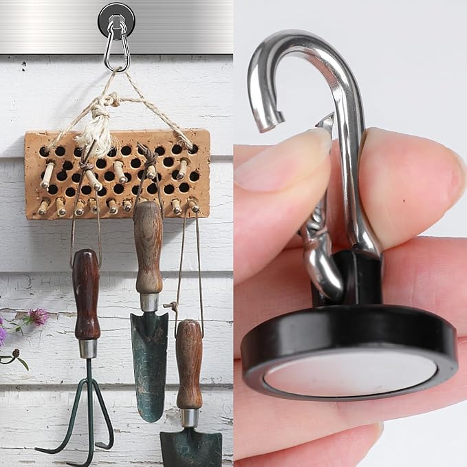 MIKEDE Strong Magnetic Hooks, 70LBS Magnetic Hooks Heavy Duty - Image 5