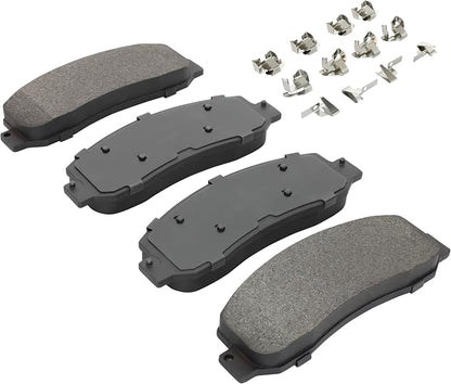 Premium Semi-Metallic Front Brake Pads Compatible - Image 2