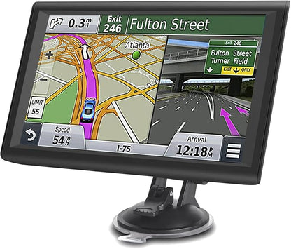 GPS Navigator for Car Truck RV, 9 ” Trucker GPS for Semi Truck 2025 Map， Real by LONGRUF