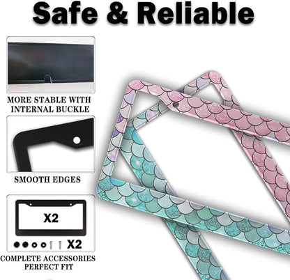 License Plate Frame Holder Pink License Plate Frames - Image 4