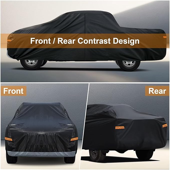 Kayme Truck Cover Custom Fit Nissan Titan King/Crew Cab Long Bed. Full Exterior - Image 5