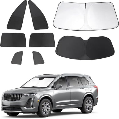 TINGLU Window Shades for Cadillac XT6 2020-2025 Accessories Side Full Windows by TINGLU