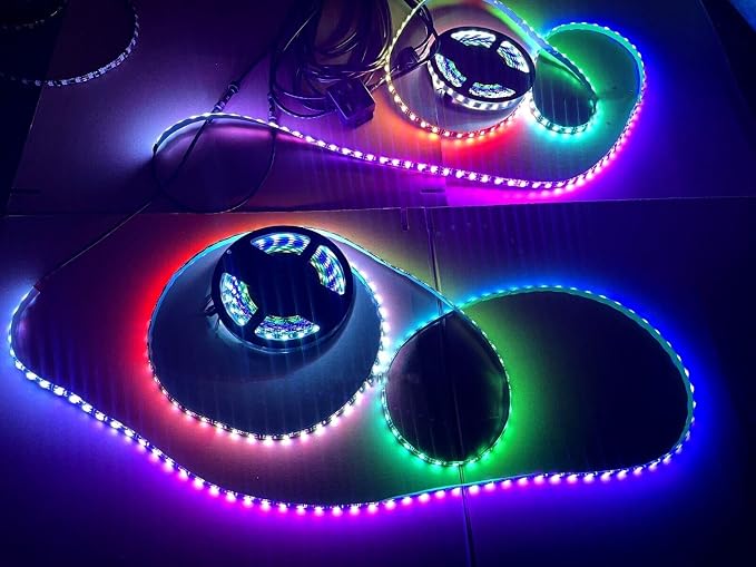 Black Out Full Tinted Smoked LEDs x4PCS 2FT 24" 60CM RGB Dream Color Chasing - Image 3