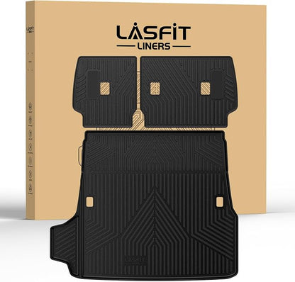 LASFIT Trunk Mat&Backrest Mat for Toyota 4Runner 2025, All Weather TPE Custom by LASFIT
