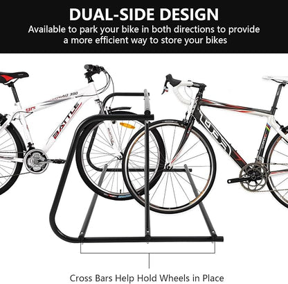 Outdoor Bike Storage, 10 Bike Rack Garage, 61 In Long All-Steel Mesh Bikes Rack - Image 2
