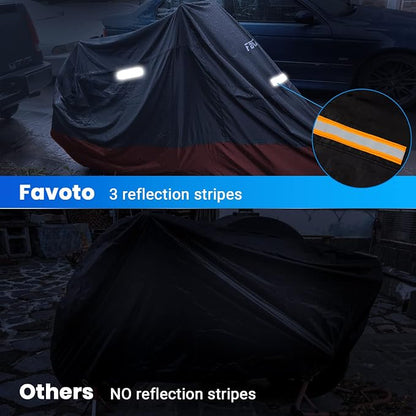 Favoto Motorcycle Cover Waterproof Outdoor - Image 4