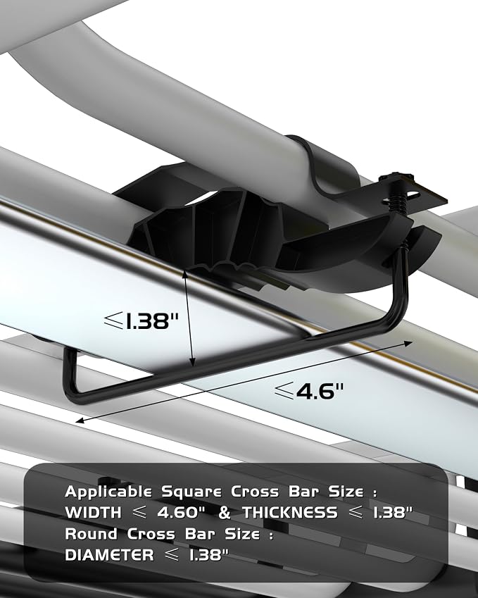 64" x 39" Universal Roof Rack Carrier Basket, 200 Lbs Capacity Car Cargo Rack - Image 9
